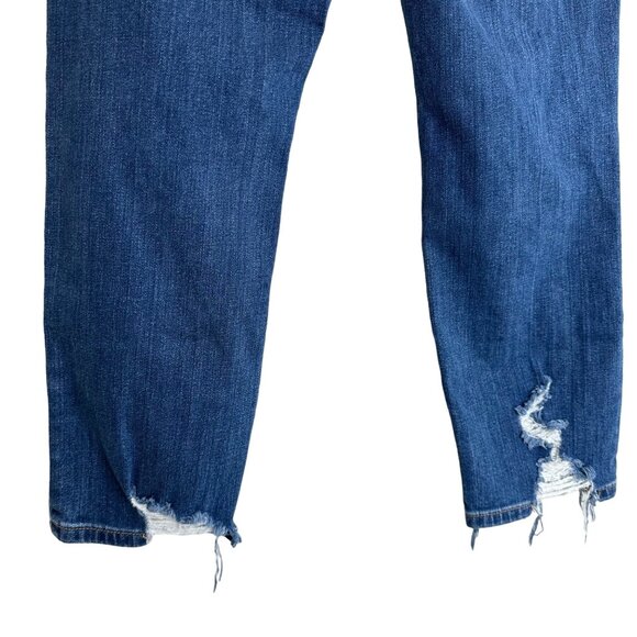 Blank NYC Distressed High Rise Jeans Size 29Ankle Length Cotton Blend Destroyed - Picture 6 of 9